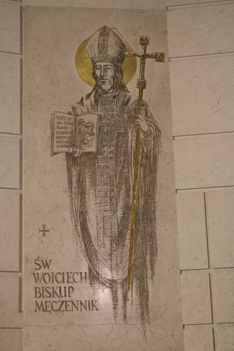Kurtyna boczna - nasz patron  św. Wojciech